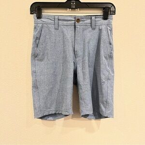 Vissla light blue size 25 men’s shorts made of recycled water bottles